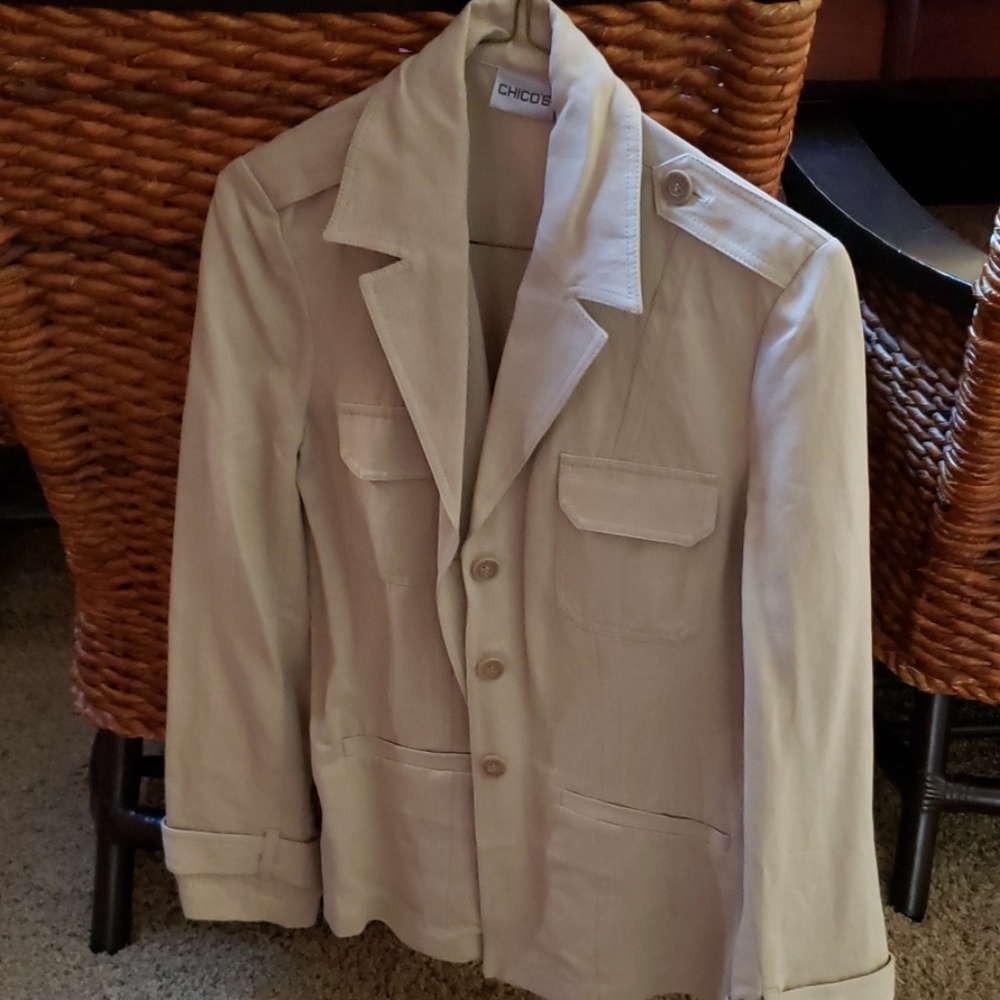 Chico's Silk/Linen Blazer